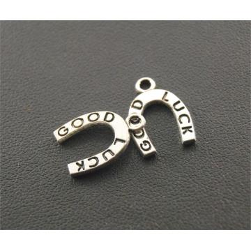 10 Pcs 18x12mm Silver Color Metal Good Luck Horseshoe Charm Lucky Fit Bracelets Necklance DIY Metal Jewelry Making A77