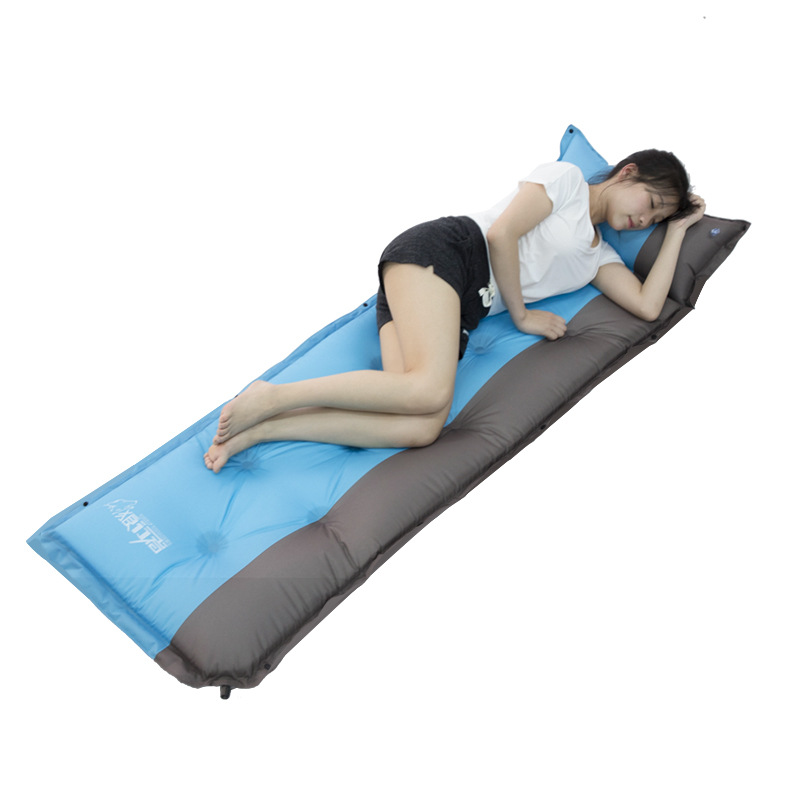 Outdoor Inflatable Sleeping Pad Inflatable Air Cushion Camping Mat with Pillow Air Mattress Sleep Cushion Inflatable Sofa H276