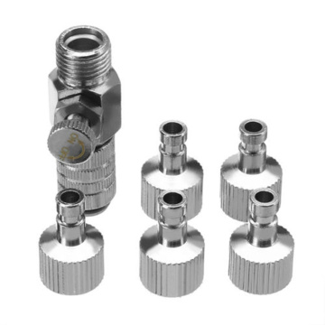 4pcs Airbrush Air Hose Adaptor Connector 1/8 Air Plug Transfer Connecter Quick Coupler Pipe Fittings