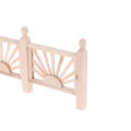 1:12 Doll House Miniature Wooden Guardrail Balustrade Mini Balcony Fence