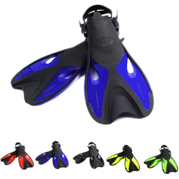 AOTU OIHON Swimming Fins Kids Adult Adjustable Foot Flippers Submersible Professional Dive Open Diving Snorkeling Shoes