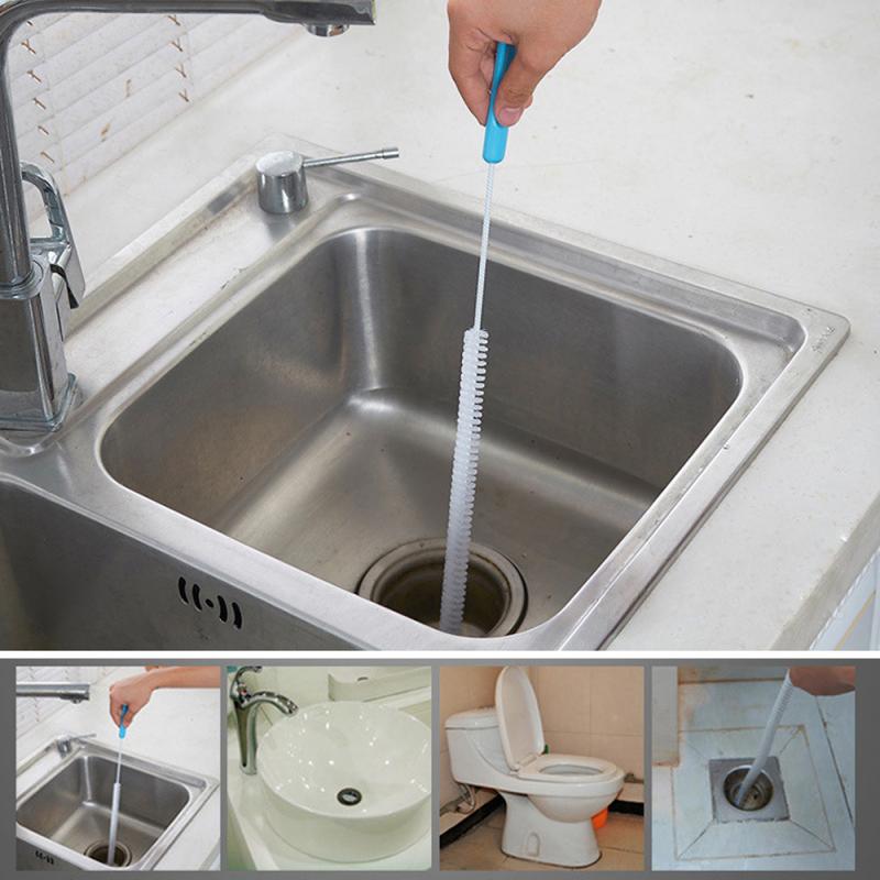 Kitchen Sink Cleaning Hook Sewer Dredging Spring Pipe Hair Dredging Tool Removal Sink Cleaning Tool Sink Drain Pipe Drain Snake