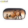 elegant animal horse / pony print Cosmetic Cases pencil bag women makeup bags boys girls pencil box kdis school supplies gift