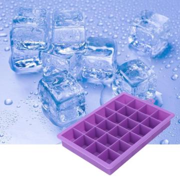 1PCS 3 Colors Ice Cube Mold Square Shape Silicone Ice Tray Fruit Ice Cube Ice Cream Maker Kitchen Bar Drinking Mold Accessories