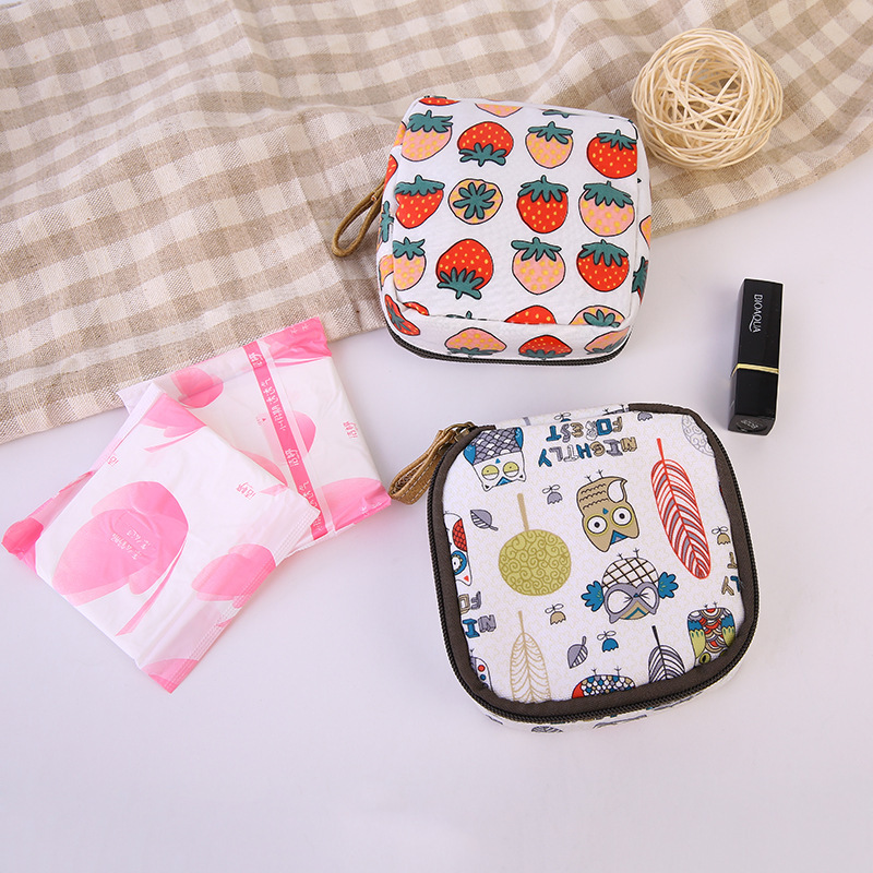 Women Reusable Travel Sanitary Napkin Bag Menstrual Pads Case Sanitary Pad Pouch Girls Diaper Sanitary Napkin Storage Bag