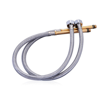 New Plumbing Hoses Hot And Cold Water Inlet Hose Long Rod Steel Wire Mixed Wire Tip Explosion-Proof Metal Hose