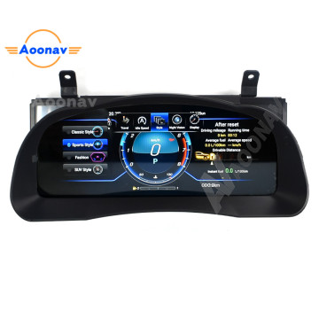 Android 9.0 Car LCD Meter instrument dashboard screen GPS Navigation For Toyota Highlander 2015-2019 Multimedia player head unit