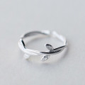 Fresh Art Olive Branch Opening Adjustable Rings Women's Fashion Wedding Engagement Jewelry Valentine's Day Gift
