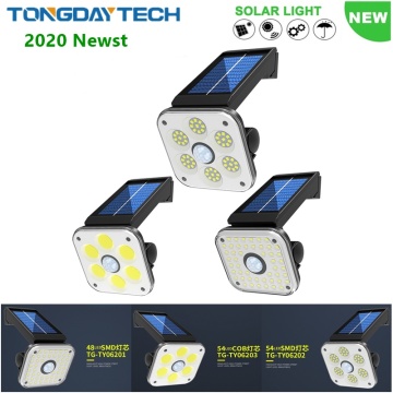 Tongdaytech 2020Newst Solar Light Outdoor Solar Lamp PIR Motion Sensor Solar Powered Sunlight Street Light for Garden Decoration
