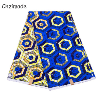 Chzimade 1Yard Honeycomb Prints African Ankara Polyester Wax Fabric For Dress Diy Patchwork Sewing Materials