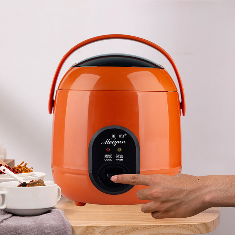 200W Mini Rice Cooker Small 2 layers Steamer Multifunctional Cooking Pot Electric Insulation Heating Cooker 1-2 People EU Plug