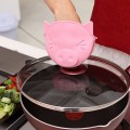 1pc Heat Slip-resistant Gloves Cute Lovely Pink Pig Shape Silicone Oven Mitts Kitchen Cake Baking Anti-hot Clip Tools