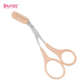 Plastic 2 IN 1 brow groomer manicure scissors