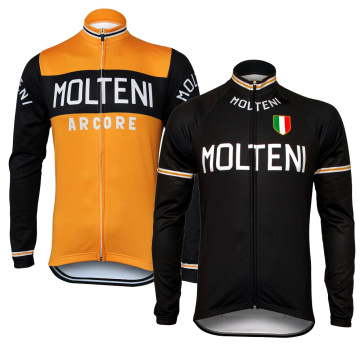 MOLTENI Long sleeves Cycling Jersey winter fleece and no fleece ropa Ciclismo cycling clothing bicycle wear mtb jersey