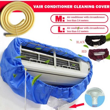 Air Conditioning Cover Washing Tool Wall Mounted Air Conditioner Cleaning Protective Dust Cover Clean Tool Tightening Belt