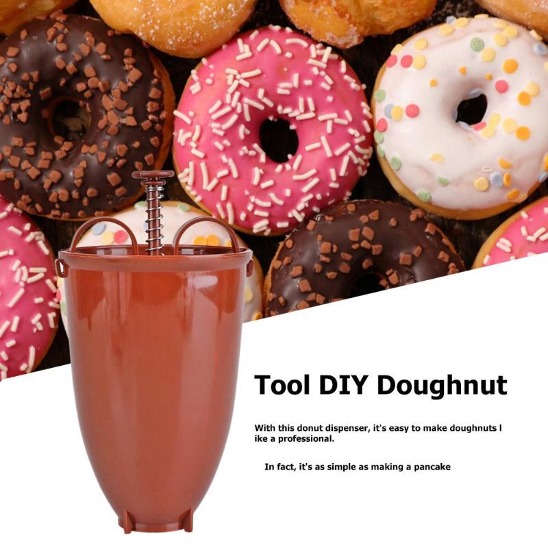 Plastic Donut Making Tool DIY Doughnut Maker Dispenser Kitchen Gadgets Cake Baking Tools Easy Portable Kitchen Tool