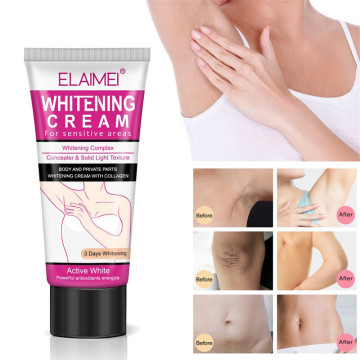 60ml Underarm Whitening Cream Body Armpit Whitening Cream Lotion Legs Knees Private Parts Whitening Cream Skin Care Cosmetic