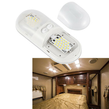 1 pcs 12V LED Oval Ceiling Roof Light Trailer Camper Accessories RV Boat Interior Dome Cabin Lamp