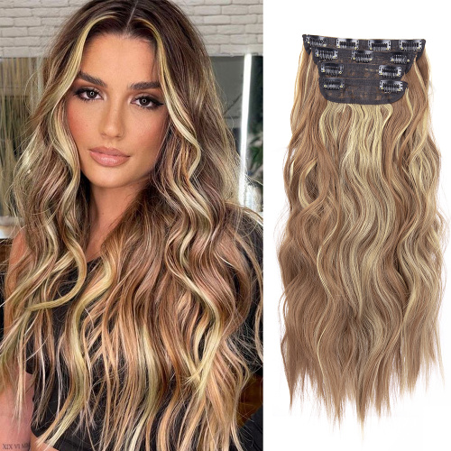 New Arrival 20 Inches Long Wavy Hair Pieces Ombre Thick Hairpieces 4pcs/Set Synthetic 11 Clips In Hair Extensions for Women Supplier, Supply Various New Arrival 20 Inches Long Wavy Hair Pieces Ombre Thick Hairpieces 4pcs/Set Synthetic 11 Clips In Hair Extensions for Women of High Quality