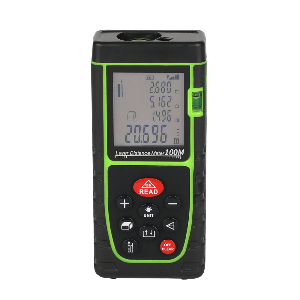 new arrival green 40M-100M high precision handheld laser range finder measure tape laser rangefinder with convenient hand rope