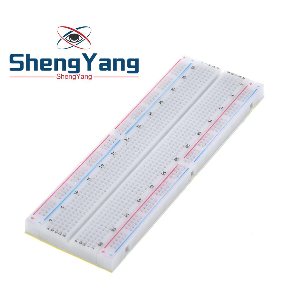 1pcs ShengYang Breadboard 830 Point PCB Board MB-102 MB102 Test Develop DIY kit nodemcu raspberri pi 2 lcd High Frequency