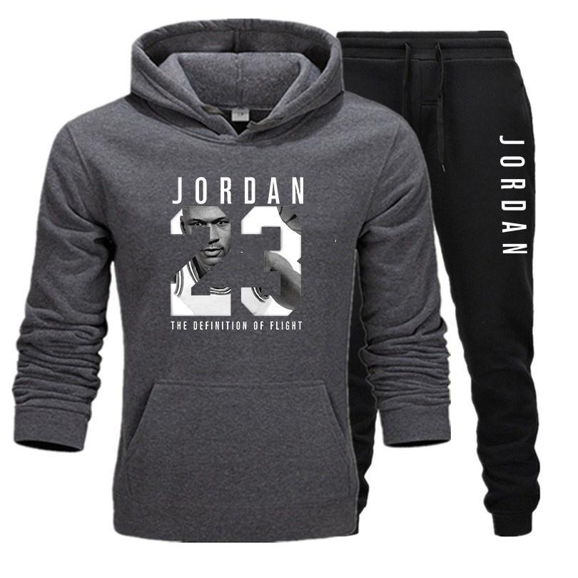 New Hot Brand Men's Pullover Hooded Autumn/Winter Men's Sets Hoodies +sweatpants Two Pieces Set Bodybuilding Tracksuit