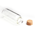 20pcs 30*80MM 40ML Glass Bottle Wishing Bottle Empty Sample Storage Jars With Cork Stoppers Glass Decor Jars - Transparent