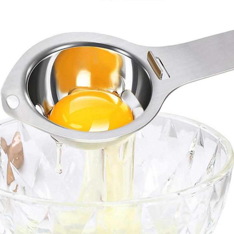 Egg Separator Egg Yolk White Filter Food Grade Egg Divider Stainless Steel Egg Sieve Kitchen Gadget Cook Baking Tool Dropshiping