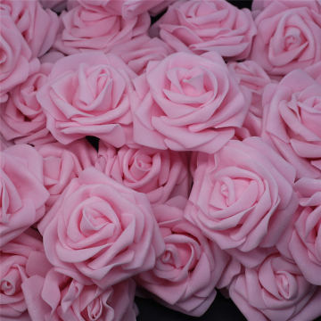 10pcs-100pcs Light Pink PE Foam Rose Flower Head Artificial Rose For Home Decorative Flower Wreaths Wedding Party DIY Decoration