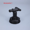 S60X6 thread to 3/8[ Garden Water Ball Valve for IBC tank Water Tap Cap With adapter nozzle Hose Connection