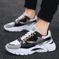 High Top Warm Chunky Running Shoes Winter Sport Shoes Men Sports Shoes Men's Sneakers Winter Gray Fur Workout Tenisky GME-0679