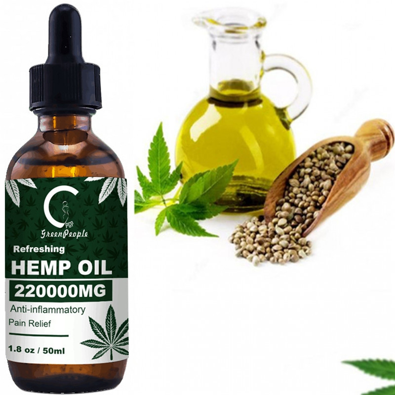 GPGP Greenpeople 220000MG 10ml CBD Hemp Oil Skin Oil for Neck Pain Relief Hemp Seed Oil Sleep Bio-active Reduce Anxiety Better
