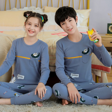 Teens Pajamas Long Sleeve Cotton Pyjamas Kids Clothes Sets Cartoon Big Boy Sleepwear Cute Pajamas For Girls 10 12 14 16 18 Years