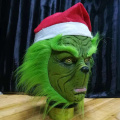 Funny Geek Stole Christmas Cosplay Party Mask Santa XMAS Full Head Latex Mask Further Adult Costume Mask Props
