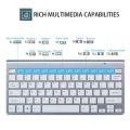 Slim 2.4GHz Wireless Keyboard and Cordless Mouse Kit Waterproof Fr Mac Laptop PC