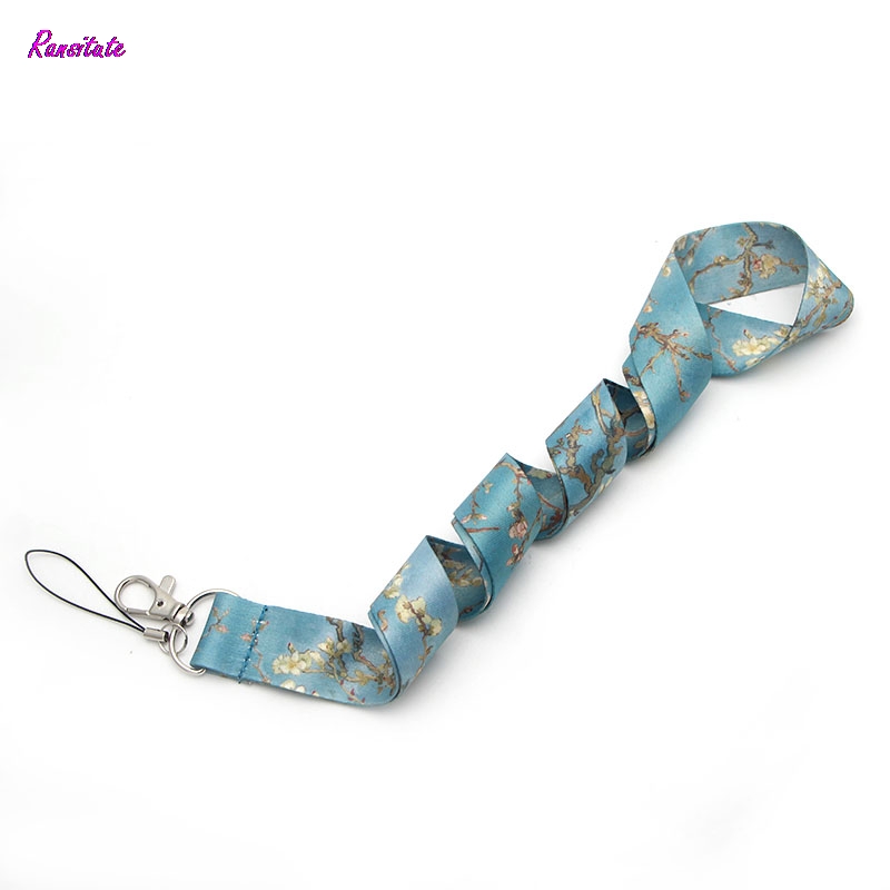 R0018 Ransitute Van Gogh's Branches Of An Almond Tree In Blossom Mobile Phone Straps ID Cards Holders Neck Straps Webbing