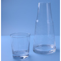 Pattern Cutting Clear Bedside Water Carafe Set