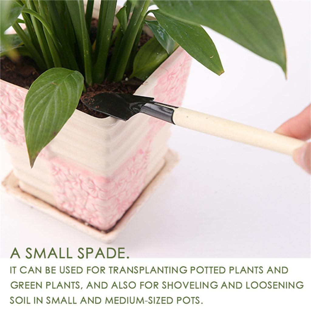 Garden Mini Cultivating Transplanting Kit Plants Seedling Succulent Transplanter Shovel Rake Spade Drilling Fertilize Tool#30