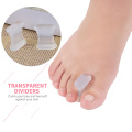 2PCs Silicone Gel Orthotics Bunion Separators Toe Stretchers Reusable Toe Separator Thumb Valgus Corrector Skin Foot Care Tool