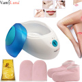 2.2L Wax Heater, Skin Care Tool 200W Paraffin Therapy Wax Warmer Pot Beauty 2 Level Wax Control Machine Feet Hand Care Set