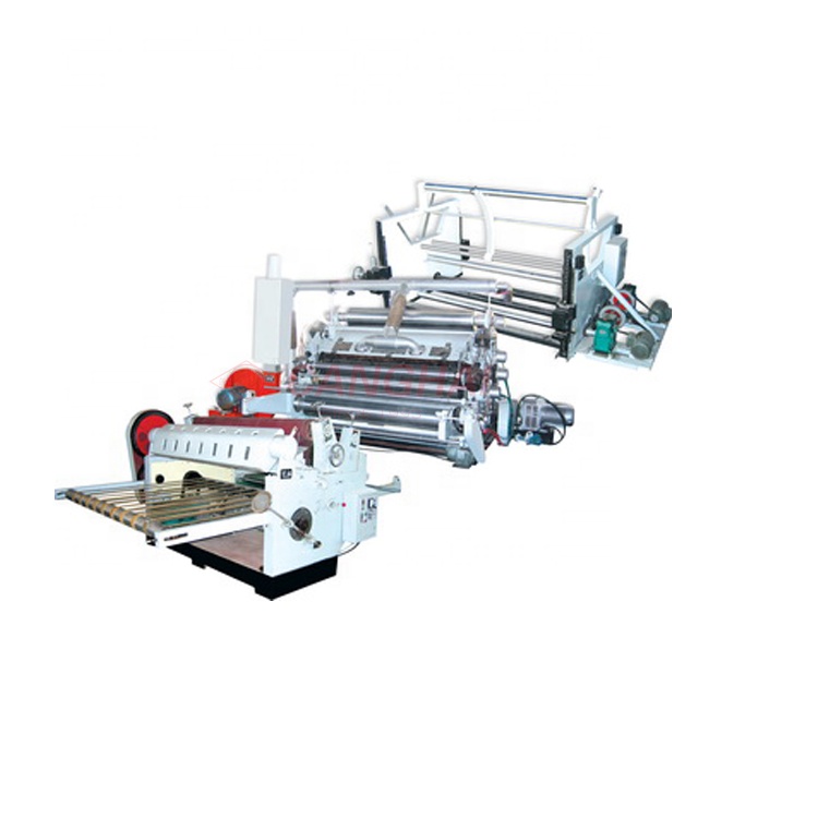 1600mm single facer 2ply corrugated cardboard making line machine1