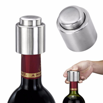 1PC Stainless Steel Vacuum Wine Bottle Stopper Sealer Bar Tools Cocktail Bottle Cover Pour Cap High Quality Plug