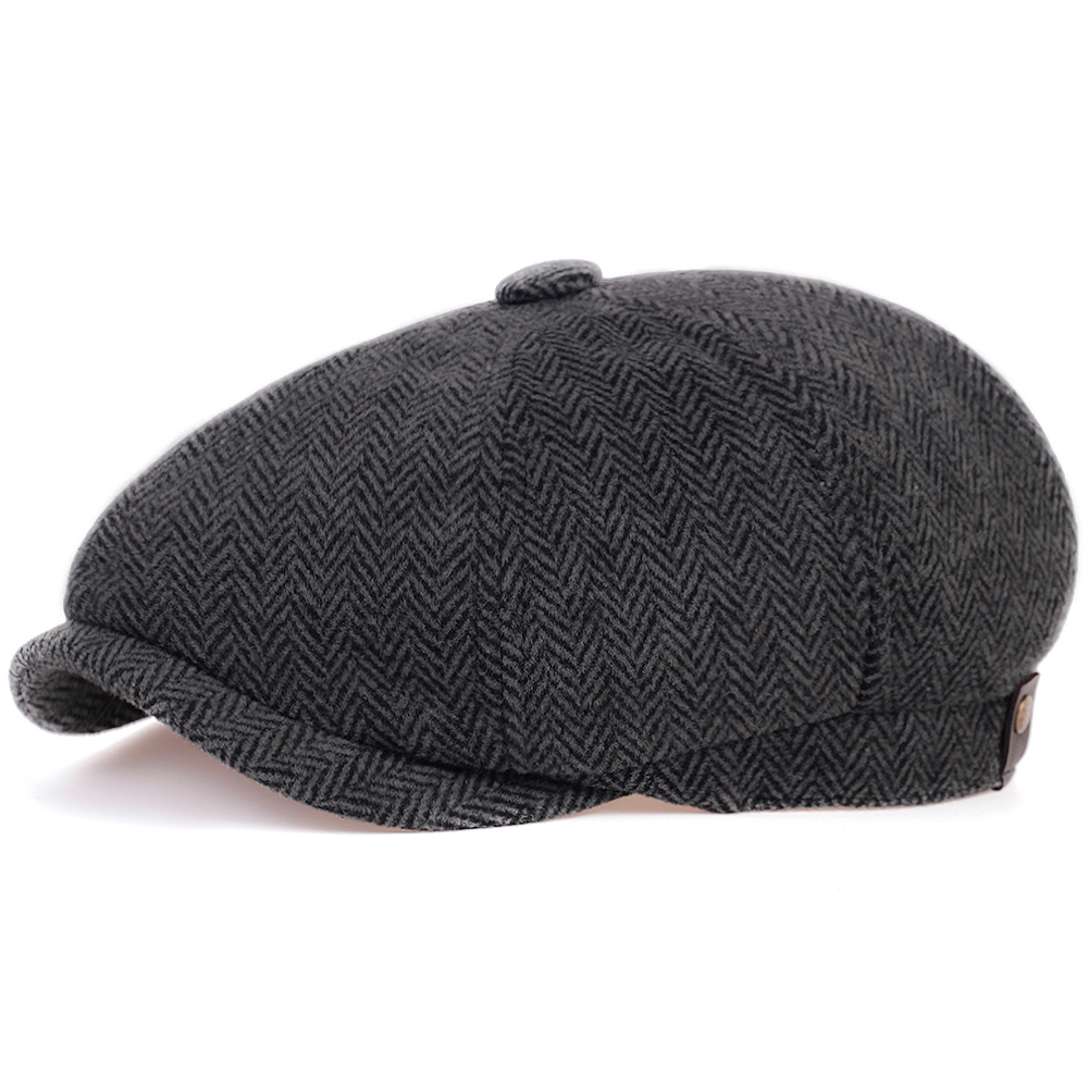 Male berets Ivy Hat Big Head Man Spring Summer and Autumn Newsboy Cap Wool Beret Caps Winter Felt Flat Caps 56-58cm 58-60cm