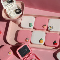 Cute Contact Lens Case Portable Travel Glasses Lenses Box Women Girls Eyes Care Cartoon Glasses Soaking Storage Accessories