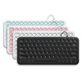 Mini Wired Silent Keyboard Round Button Ergonomics Gaming Keyboard For Macbook Lenovo Dell Asus HP Laptop Computer Keypad Gamer