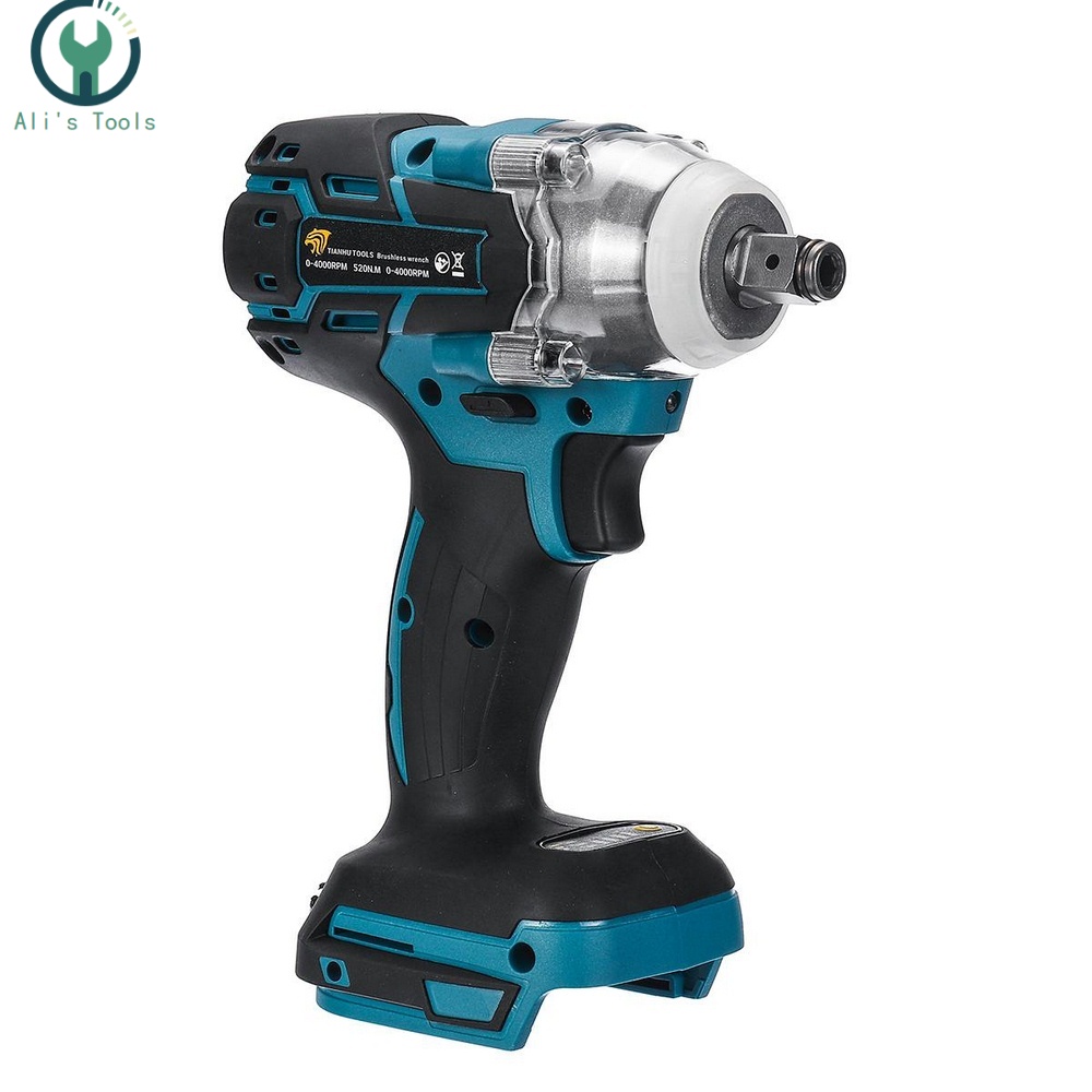 18V 520Nm Electric Rechargeable Brushless Impact Wrench Cordless 1/2 Socket Wrench Power Tool For Makita Battery DTW285Z