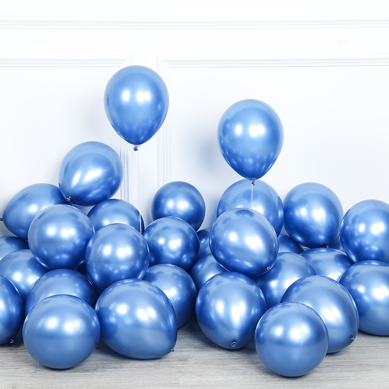 100pcs Macaron Blue Balloon Garland Arch Metallic Blue White Balloons For Wedding Birthday Party Decorations Kids Baby Shower