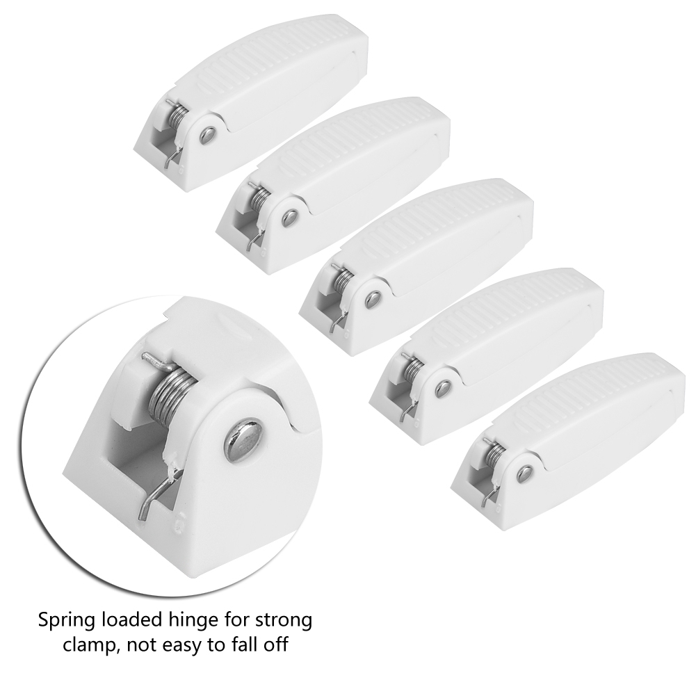 5pcs Door Catch Holder Latch for RV Motorhome Camper Traile Travel Baggage Car Accessories White ABS Car-styling