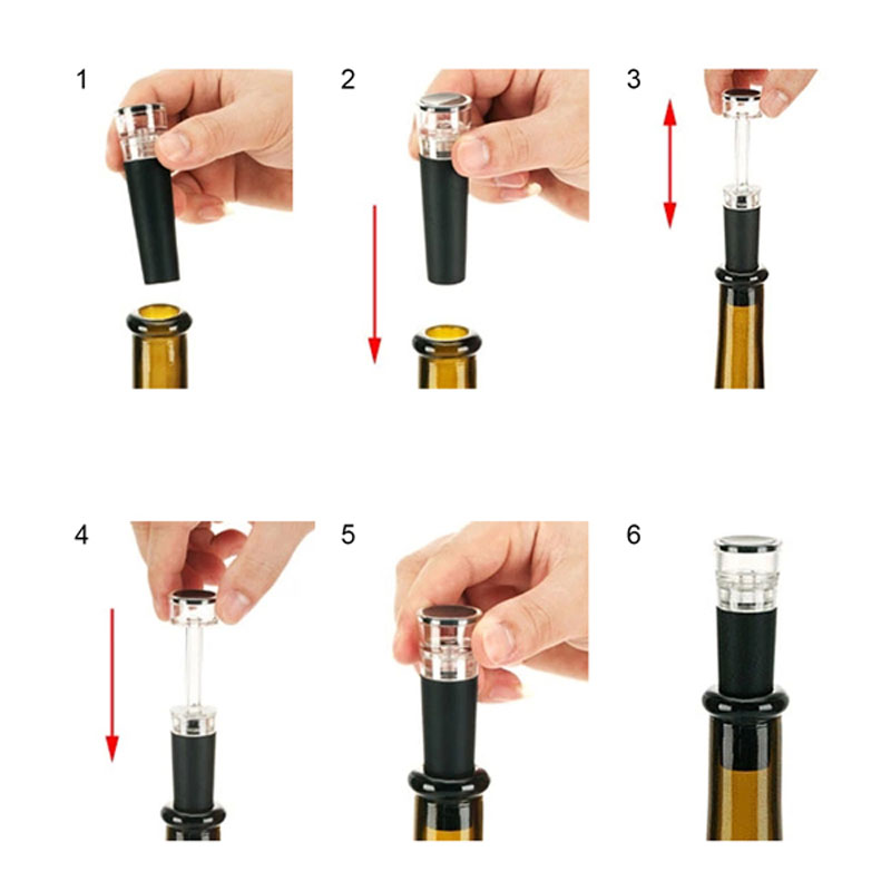 Meltset 1PC Vacuum Wine Bottle Stopper Bar Tools Wine Accessories Champagne Stopper