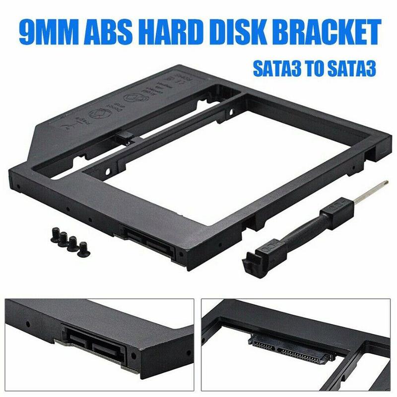 9.0mm Universal SATA 2nd HDD SSD 2.5'' Hard Disk Drive Caddy For Notebook Laptop CD/DVD-ROM Optical Bay